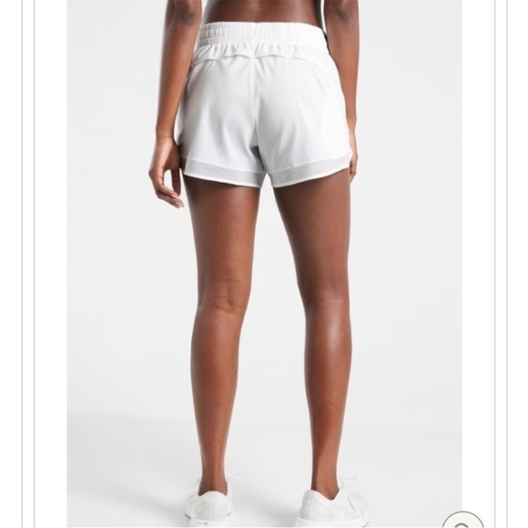 Athleta Mesh Racer Run 4" Shorts - Picture 4 of 6